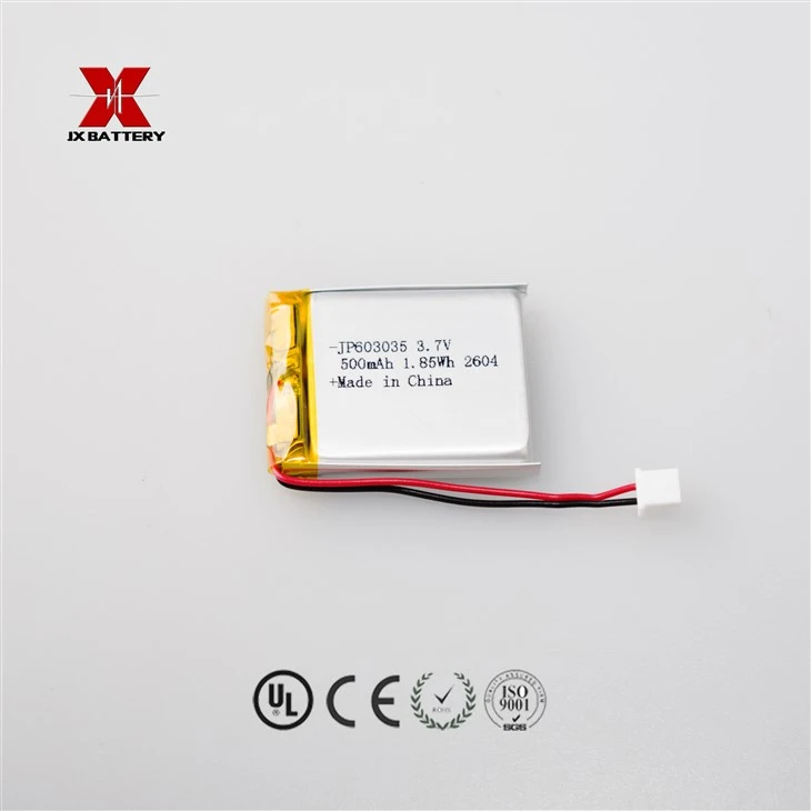Rechargeable 603035 3.7V 500mah 3.7v Lithium Polymer Battery